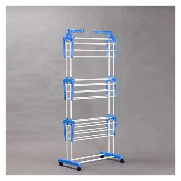 Uscator vertical, mobil si pliabil pentru rufe cu suport umerase, inaltime 173cm , 3 etaje