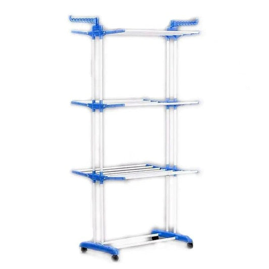 Uscator vertical, mobil si pliabil pentru rufe cu suport umerase, inaltime 173cm , 3 etaje