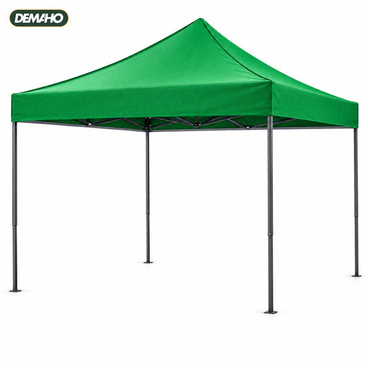 Cort Pavilion Pliabil 3 x 3 m DEMAHO, Cadru din Oțel tip Acordeon, Acoperiș Impermeabil, Montaj Rapid fără Unelte, pentr