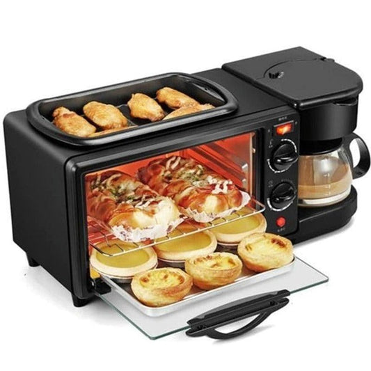 Aparat pentru Micul dejun perfect: Cuptor, Grill si Filtru Cafea, MorningStation