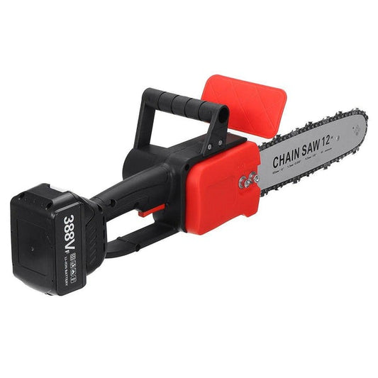 Drujba Electrica - Motofierastrau DEMAHO, 1200W cu Lamela, 12 inch cu 2 Acumulatori 48V, 4200 rpm