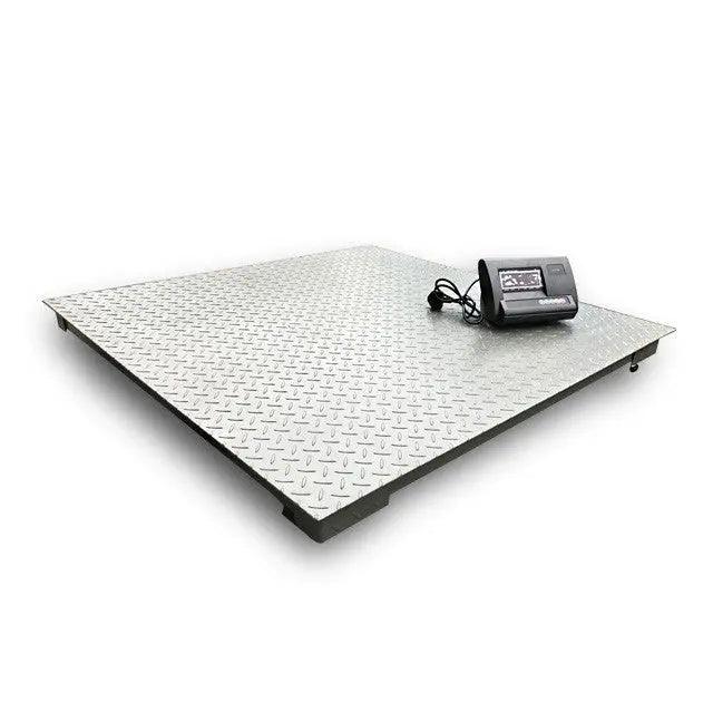 Cantar electronic platforma 3000 kg ( 3 tone ), tabla groasa striata 5mm, 120 x 120cm ( 1.2m x 1.2m ), 4 celule de cantarire, autonomie acumulator 10 ore eseller.ro