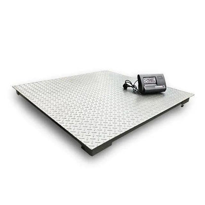 Cantar electronic platforma 3000 kg ( 3 tone ), tabla groasa striata 5mm, 120 x 120cm ( 1.2m x 1.2m ), 4 celule de cantarire, autonomie acumulator 10 ore eseller.ro