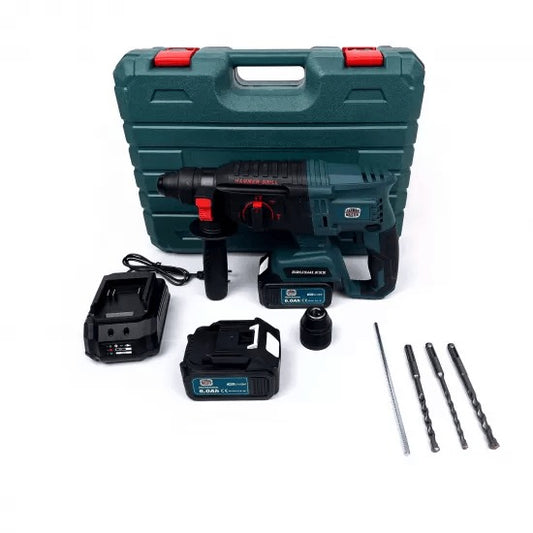 Ciocan Rotopercutor DEMAHO cu 2 Acumulatori 36V 6Ah, Tehnologie Brushless + Valiza de transport