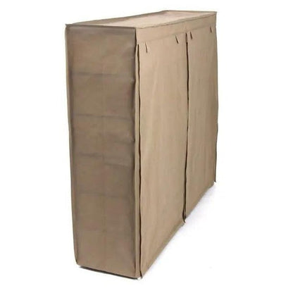 Dulap Textil Dublu pentru Încălțăminte, 10 Rafturi, Capacitate 30 Perechi, 118x30x120 cm, Asamblare Rapidă