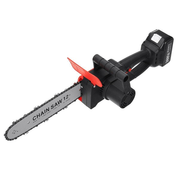Drujba Electrica - Motofierastrau DEMAHO, 1200W cu Lamela, 12 inch cu 2 Acumulatori 48V, 4200 rpm