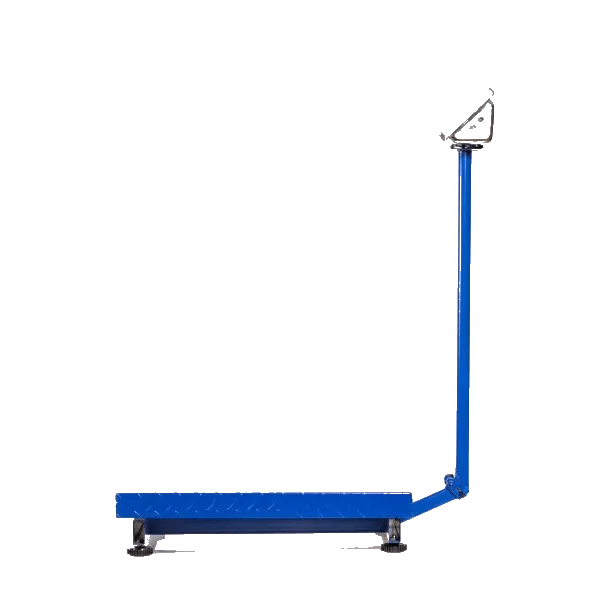 Cantar Electronic 700kg cu acumulator si platforma metalica din tabla striata, brat rabatabil eseller.ro
