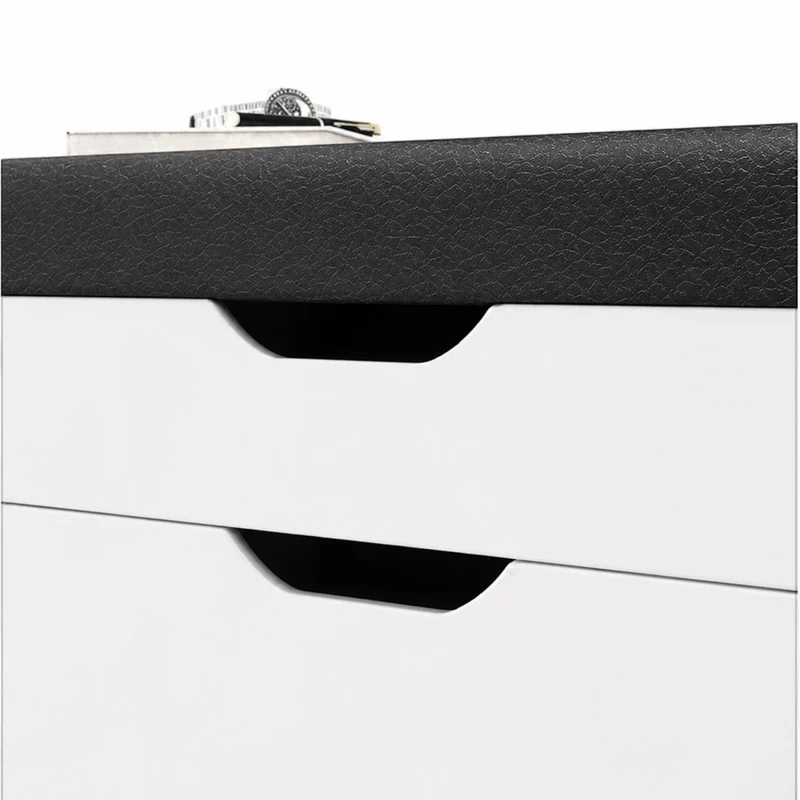 Dulap pentru pantofi tip bancheta Alb, 6 rafturi, 100x34x50 cm