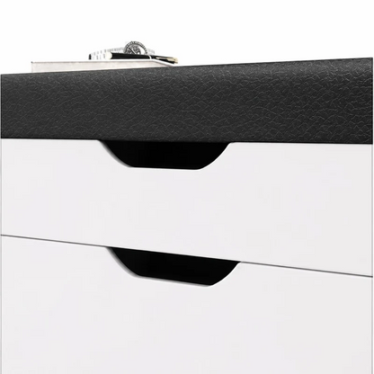 Dulap pentru pantofi tip bancheta Alb, 6 rafturi, 100x34x50 cm