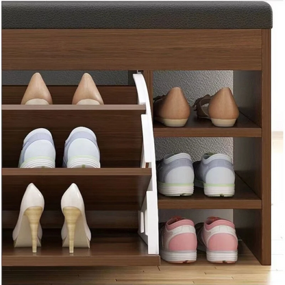 Dulap pentru pantofi tip bancheta Maro, 6 rafturi, 100x34x50 cm