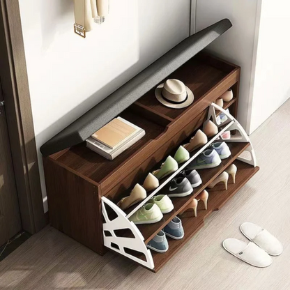 Dulap pentru pantofi tip bancheta Maro, 6 rafturi, 100x34x50 cm