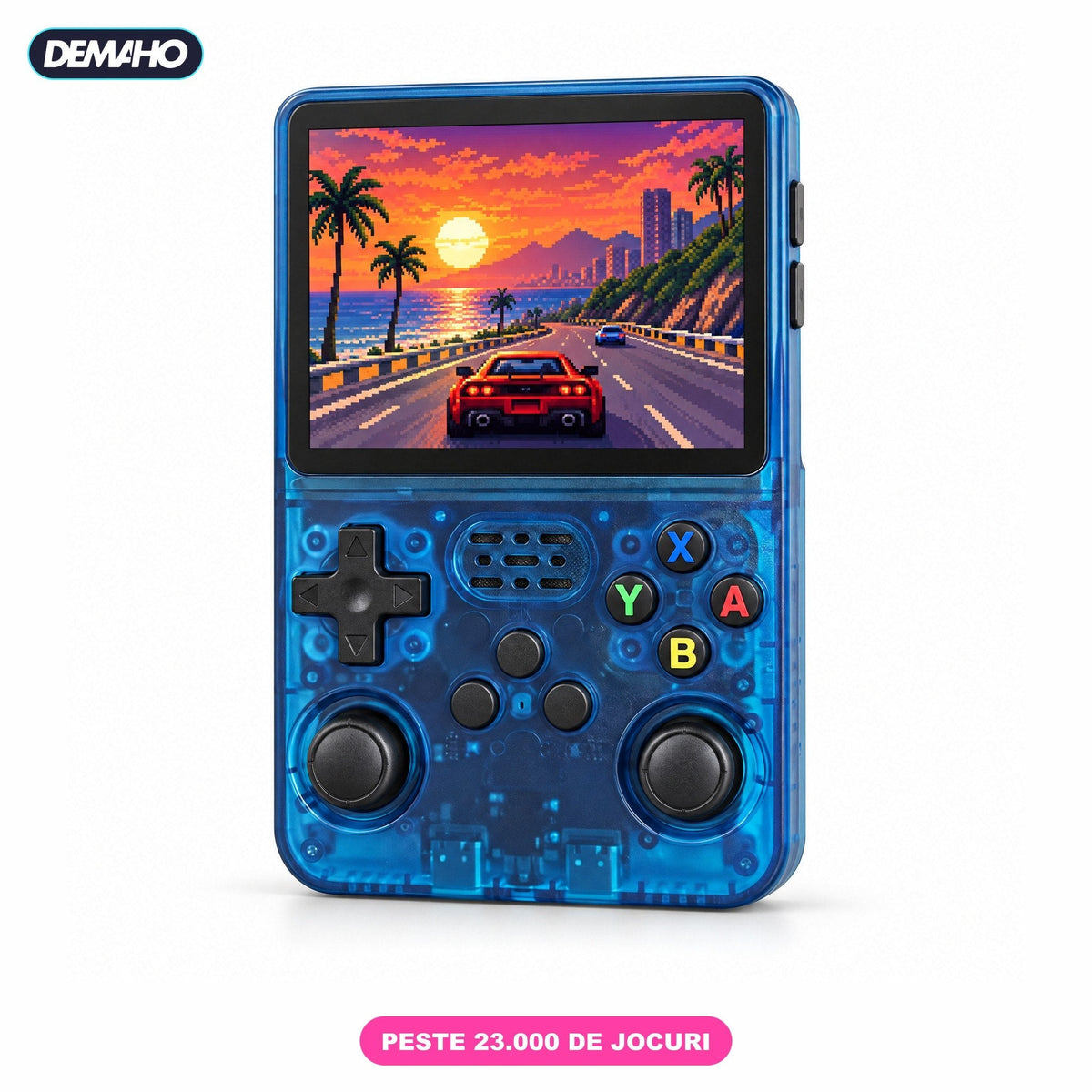 Consolă Retro Portabilă R36S, Peste 14.000 de Jocuri Incluse, 21 de Emulatoare, Ecran IPS 3,5", 2 Joystick-uri, Încărcar