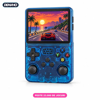 Consolă Retro Portabilă R36S, Peste 14.000 de Jocuri Incluse, 21 de Emulatoare, Ecran IPS 3,5", 2 Joystick-uri, Încărcar